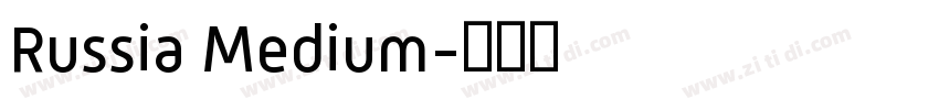 Russia Medium字体转换